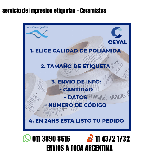 servicio de impresion etiquetas – Ceramistas