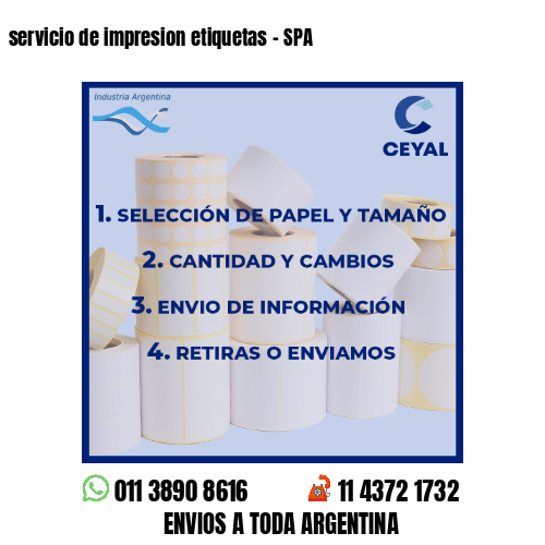 servicio de impresion etiquetas – SPA