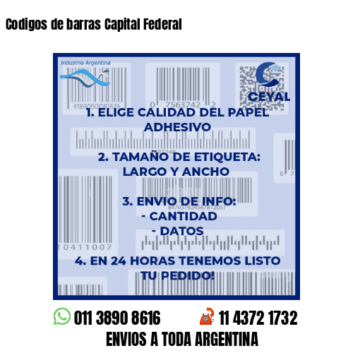 Codigos de barras Capital Federal