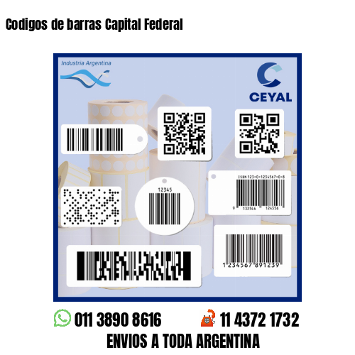 Codigos de barras Capital Federal 