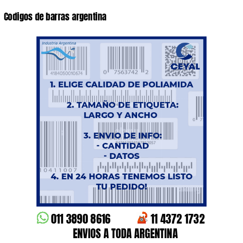 Codigos de barras argentina