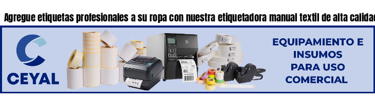 Agregue etiquetas profesionales a su ropa con nuestra etiquetadora manual textil de alta calidad - Argentina