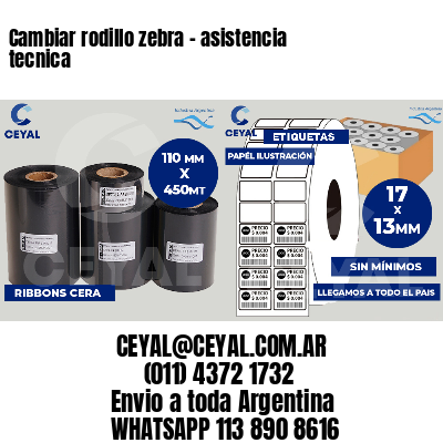 Cambiar rodillo zebra - asistencia tecnica