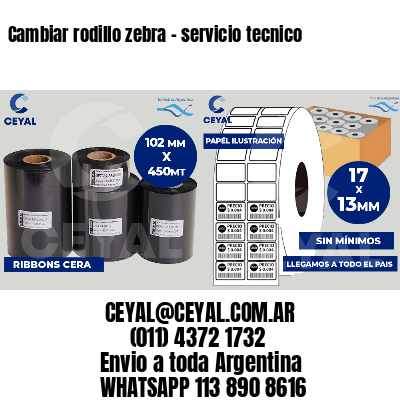 Cambiar rodillo zebra - servicio tecnico