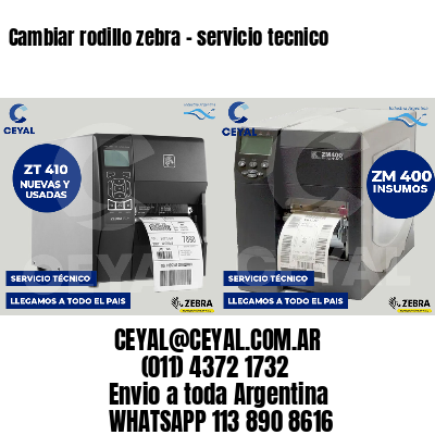 Cambiar rodillo zebra - servicio tecnico