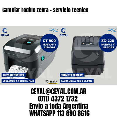 Cambiar rodillo zebra - servicio tecnico