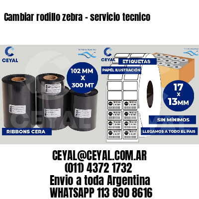 Cambiar rodillo zebra - servicio tecnico