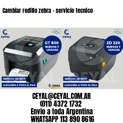 Cambiar rodillo zebra - servicio tecnico