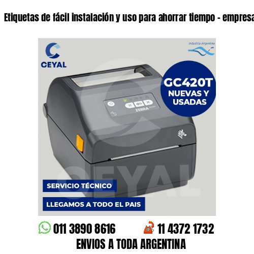 Etiquetas de fácil instalación y uso para ahorrar tiempo – empresas