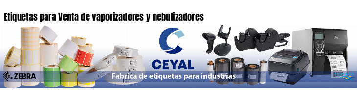 Etiquetas para Venta de vaporizadores y nebulizadores