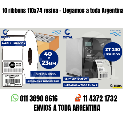 10 ribbons 110x74 resina - Llegamos a toda Argentina