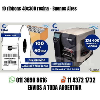 10 ribbons 40x300 resina - Buenos Aires