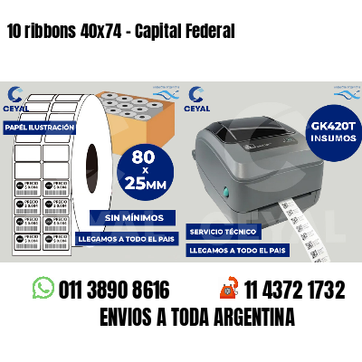 10 ribbons 40x74 - Capital Federal