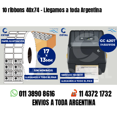 10 ribbons 40x74 - Llegamos a toda Argentina