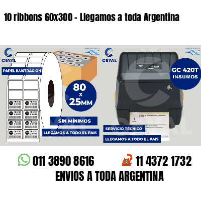 10 ribbons 60x300 - Llegamos a toda Argentina
