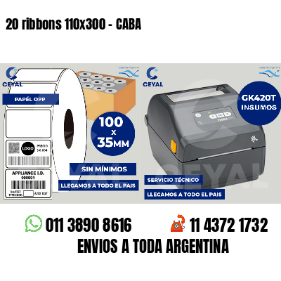 20 ribbons 110x300 - CABA