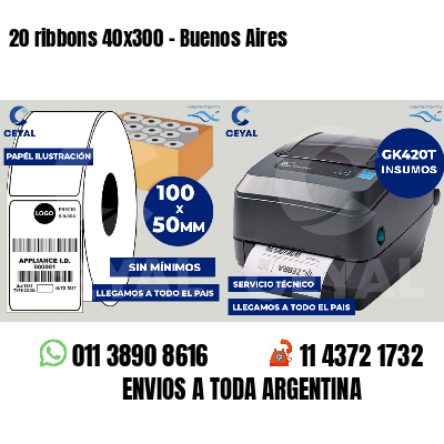 20 ribbons 40x300 - Buenos Aires