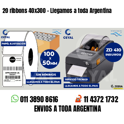 20 ribbons 40x300 - Llegamos a toda Argentina