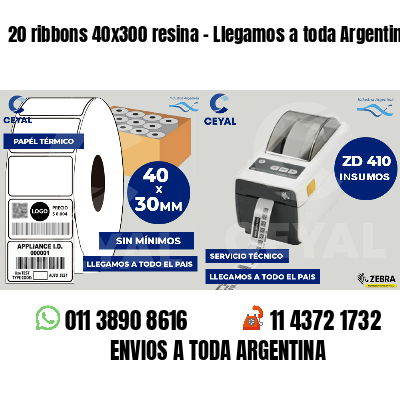 20 ribbons 40x300 resina - Llegamos a toda Argentina
