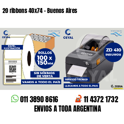 20 ribbons 40x74 - Buenos Aires