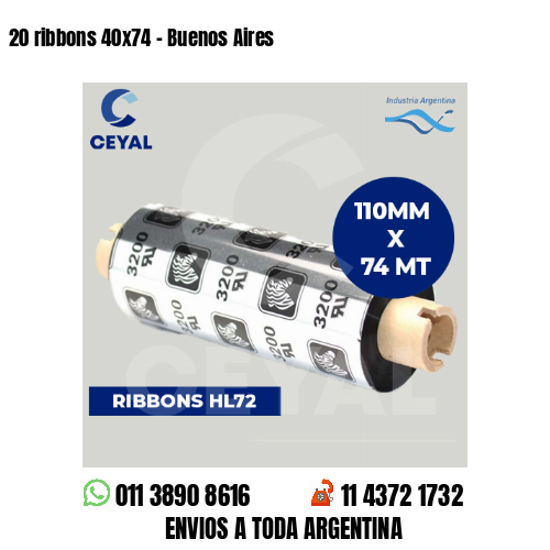 20 ribbons 40×74 – Buenos Aires