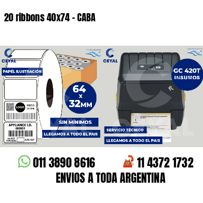 20 ribbons 40x74 - CABA