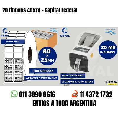 20 ribbons 40x74 - Capital Federal