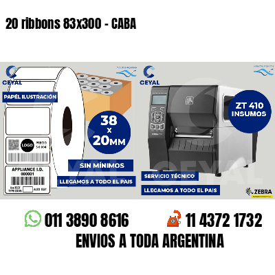 20 ribbons 83x300 - CABA