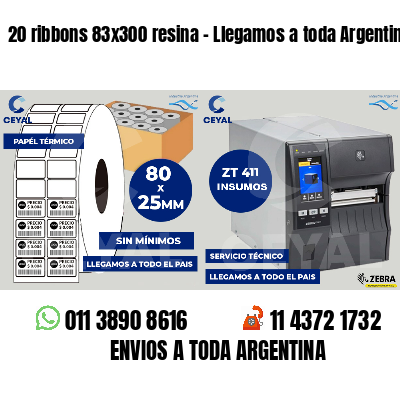 20 ribbons 83x300 resina - Llegamos a toda Argentina