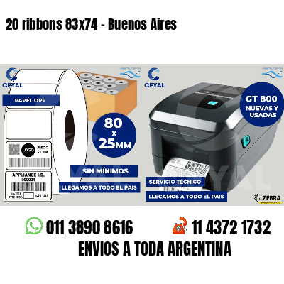 20 ribbons 83x74 - Buenos Aires