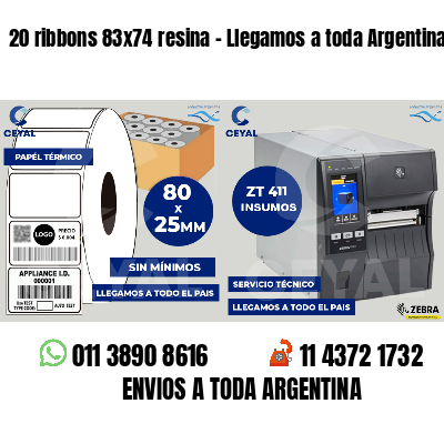 20 ribbons 83x74 resina - Llegamos a toda Argentina