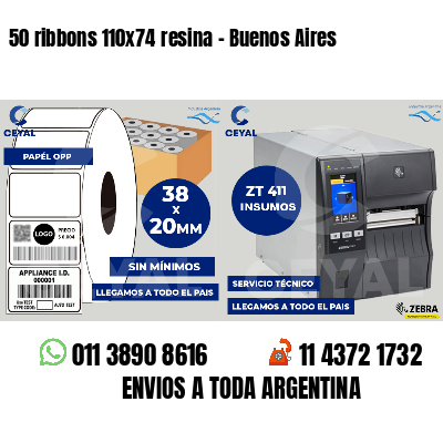 50 ribbons 110x74 resina - Buenos Aires