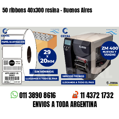 50 ribbons 40x300 resina - Buenos Aires