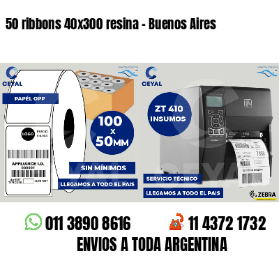 50 ribbons 40x300 resina - Buenos Aires