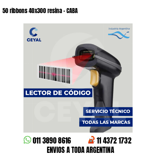 50 ribbons 40x300 resina - CABA