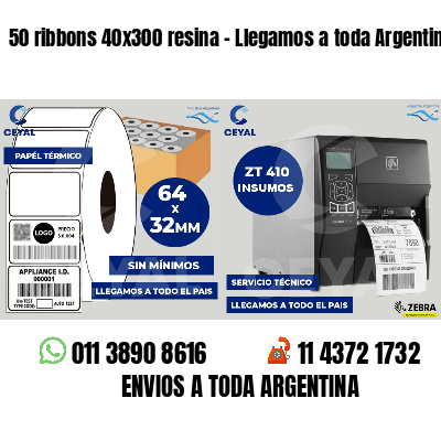50 ribbons 40x300 resina - Llegamos a toda Argentina