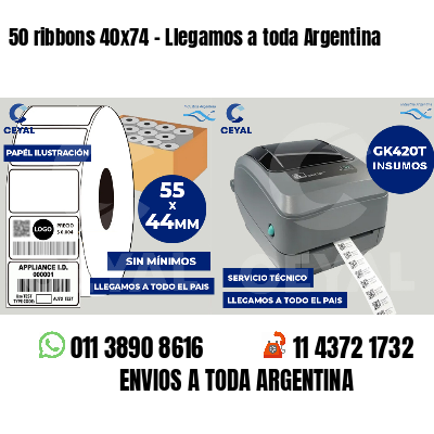 50 ribbons 40x74 - Llegamos a toda Argentina