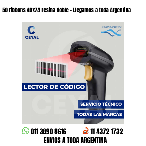 50 ribbons 40x74 resina doble - Llegamos a toda Argentina