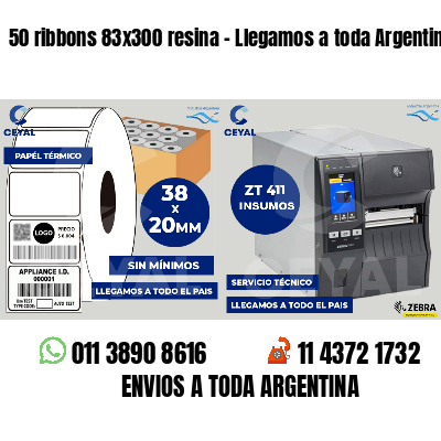 50 ribbons 83x300 resina - Llegamos a toda Argentina