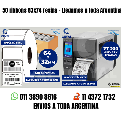 50 ribbons 83x74 resina - Llegamos a toda Argentina