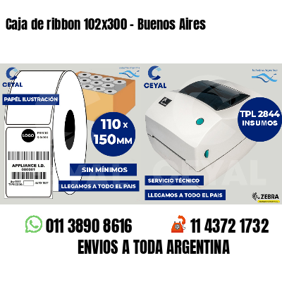 Caja de ribbon 102x300 - Buenos Aires