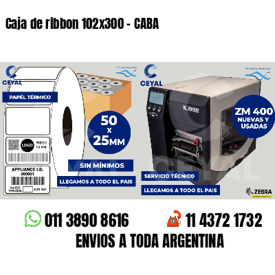 Caja de ribbon 102x300 - CABA