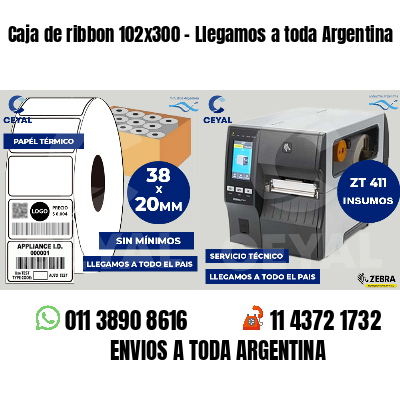 Caja de ribbon 102x300 - Llegamos a toda Argentina
