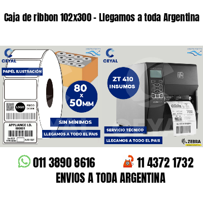 Caja de ribbon 102x300 - Llegamos a toda Argentina