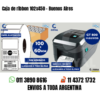 Caja de ribbon 102x450 - Buenos Aires