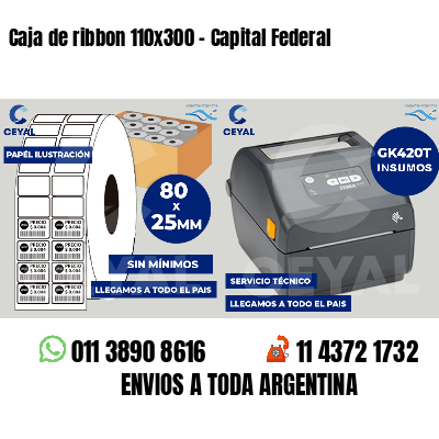 Caja de ribbon 110x300 - Capital Federal