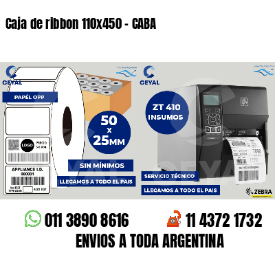 Caja de ribbon 110x450 - CABA