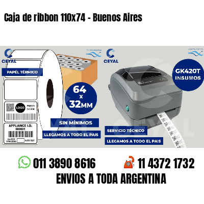 Caja de ribbon 110x74 - Buenos Aires