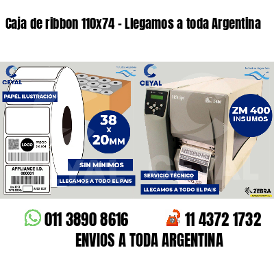 Caja de ribbon 110x74 - Llegamos a toda Argentina