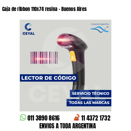 Caja de ribbon 110x74 resina - Buenos Aires